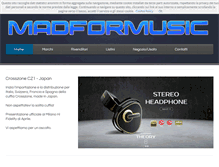 Tablet Screenshot of madformusic.it